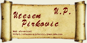 Utešen Pirković vizit kartica